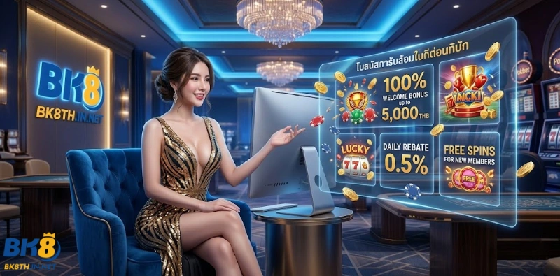 ขั้นตอนการกดรับ โปรโมชั่น BK8